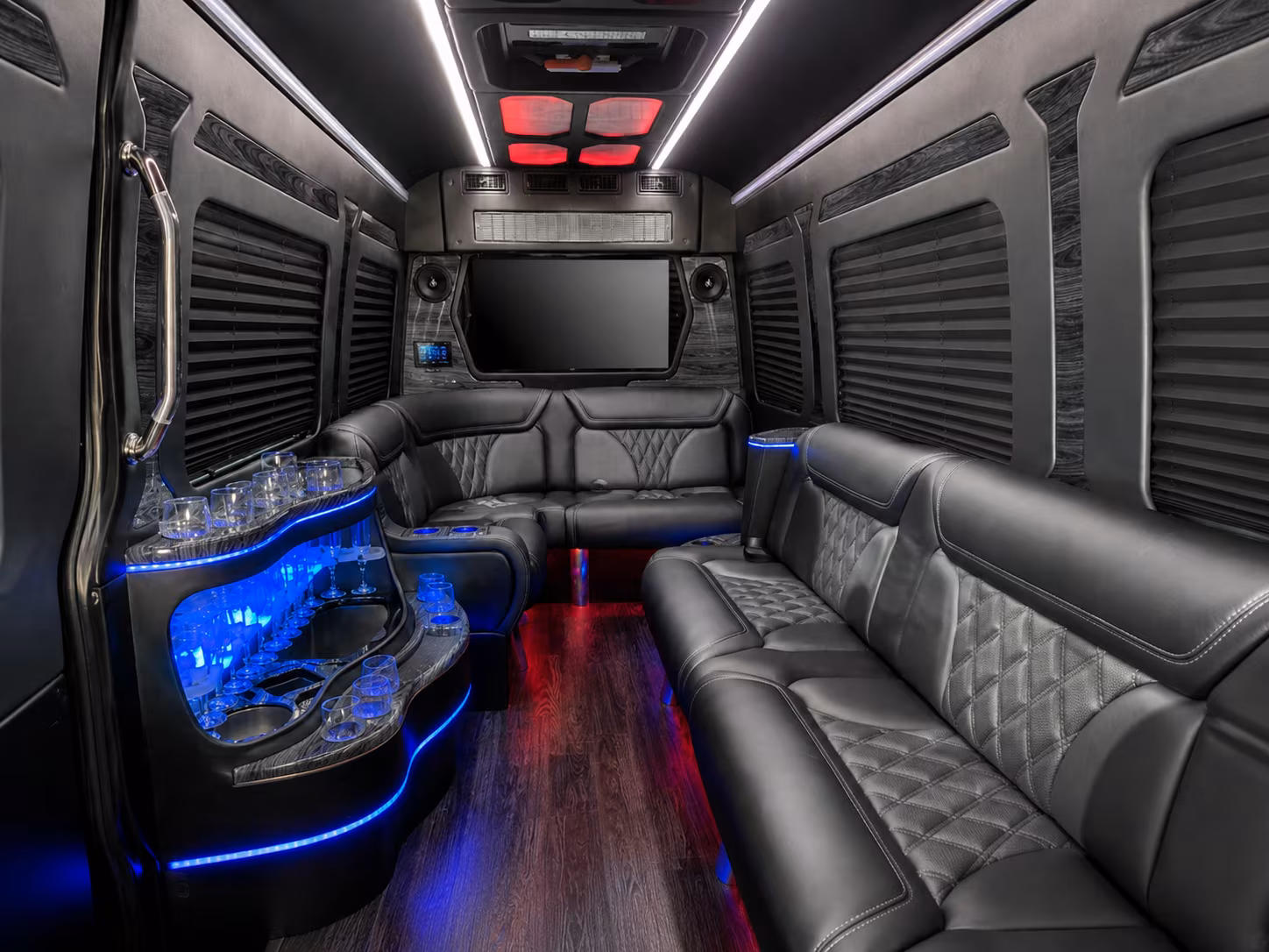 oxnard 50 passenger party bus interior